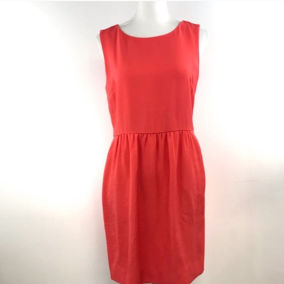 Like New!! Coral Pink J Crew Classic Fit Dress - Picture 1 of 4